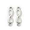 Tibetan Style Alloy Infinity Connector Charms TIBE-S324-26AS-1