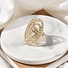 Alloy Adjustable Rings for Women RJEW-B108-06KCG-03-3