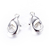 Brass Lobster Claw Clasps KK-905-S-NF-2