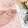 32Pcs 2 Colors Brass Earring Hooks KK-BBC0022-95-3