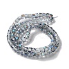 Electroplate Glass Bead Strands EGLA-R064-4mm-05-4