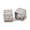 304 Stainless Steel European Beads STAS-D382-02V-P-1
