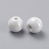 Glazed Porcelain Beads PORC-D001-16mm-04-2