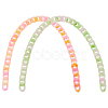 2 Strands 2 Colors Handmade Transparent Acrylic Curb Chains FIND-WR0002-26B-2