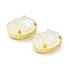 Mocha(MK) Oval Sew on Rhinestone RGLA-F080-01B-06-3