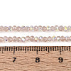 AB Color Plated Transparent Glass Rondelle Beads Strands EGLA-T029-2mm-10F-4
