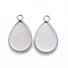 Tarnish Resistant 304 Stainless Steel Pendant Cabochon Settings STAS-L226-003P-1