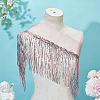 Polyester Tassel Lace Ribbon OCOR-WH0070-175A-3