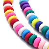 Handmade Polymer Clay Beads Strands X-CLAY-N008-008A-3