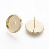 202 Stainless Steel Stud Earring Findings STAS-P221-08B-G-2