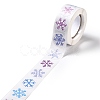 Christmas Themed Flat Round Roll Stickers X-DIY-B045-04B-3