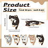 30Pcs 5 Colors Alloy Enamel Pendants ENAM-LP0001-23-2
