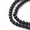 Natural Lava Rock Round Beads Strands G-YW0002-08-2