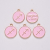 Alloy Enamel Pendants ENAM-S124-01B-09F-2