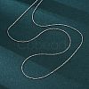 Brass Boston Link Chain Necklaces for Women NJEW-D302-02P-4