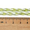 Transparent Electroplate Glass Beads Strands GLAA-K064-05A-PL04-4