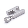 Non-Tarnish 304 Stainless Steel Letter Pendants STAS-H127-H-P-3