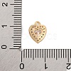 Brass Micro Pave Cubic Zirconia Charms KK-Z066-05G-02-3