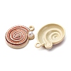 Baking Paint Alloy Pendants FIND-G097-01F-2