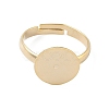 Adjustable Brass Pad Ring Settings KK-K414-10B-G-2
