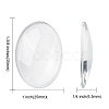 Transparent Oval Glass Cabochons LS-GGLA-R022-35x25-2