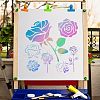 Gorgecraft 2Pcs 2 Styles Plastic Drawing Painting Stencils Templates DIY-GF0006-01B-5