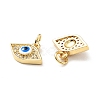 Eco-friendly Brass Micro Pave Clear Cubic Zirconia Pendants KK-D080-38G-2