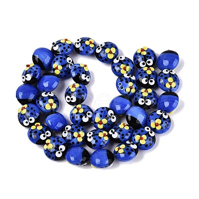 Handmade Bumpy Lampwork Beads LAMP-Q039-15I-1