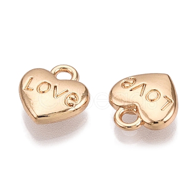 Valentine's Day Rack Plating Alloy Pendants FIND-N005-09G-1