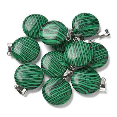 Natural & Synthetic Mixed Gemstone Pendants G-B127-14P-1