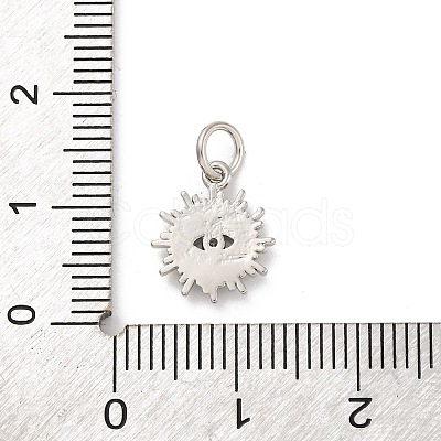 Brass Micro Pave Cubic Zirconia Charms KK-U033-04P-01-1