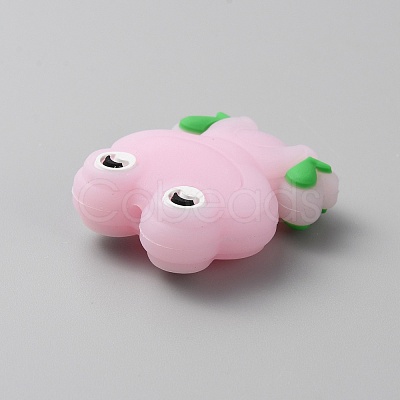 Frog Luminous Food Grade Eco-Friendly Silicone Beads SIL-WH0003-12D-1