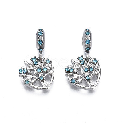 Rack Plating Alloy European Dangle Charms MPDL-N039-220A-1