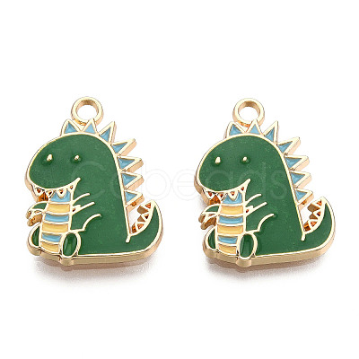 Alloy Enamel Pendants ENAM-T009-59A-RS-1