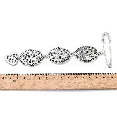 Iron Brooch Findings JEWB-PH01243-1