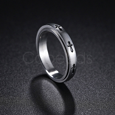 Cross 304 Stainless Steel Rotating Finger Ring PW-WG58926-02-1