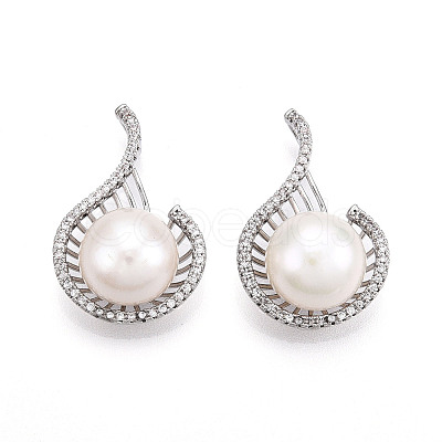 Natural Cultured Freshwater Pearl Pendants LS-PEAR-N020-07P-1