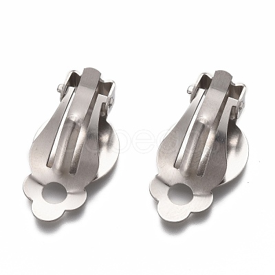 Tarnish Resistant 304 Stainless Steel Clip-on Earring Setting STAS-P249-22P-1