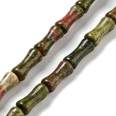 Natural Unakite Beads Strands G-Q178-A10-01-1
