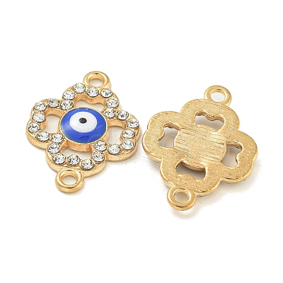 Alloy Blue Enamel Connector Charms ENAM-S003-02I-1