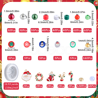 Christmas DIY Bangles Jewelry Making Kit DIY-SC0026-16-1