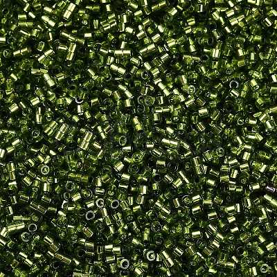 Baking Paint Silver Lined Glass Seed Beads SEED-H003-09D-1