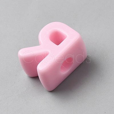 Acrylic European Beads OACR-WH0050-09R-1