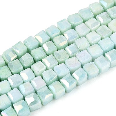 Anti-Tarnish Electroplate Glass Beads Strands LS-GLAA-T025-4mm-10B-1
