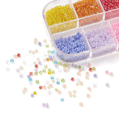 12 Style 12/0 Glass Seed Beads SEED-YW0001-49B-1