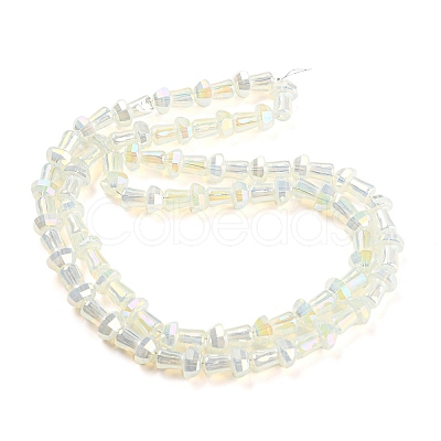 Electroplate Glass Beads Strands GLAA-K064-01A-09-1