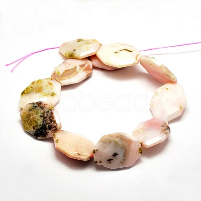 Natural Pink Opal Beads Strands G-F477-10-1