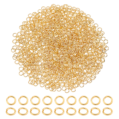 1000Pcs 304 Stainless Steel Open Jump Rings STAS-ME0003-53-1