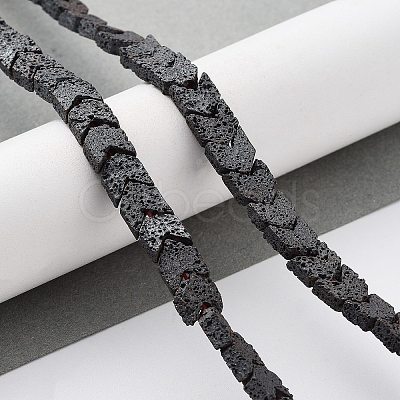 Natural Lava Rock Beads Strands G-H303-C15-1