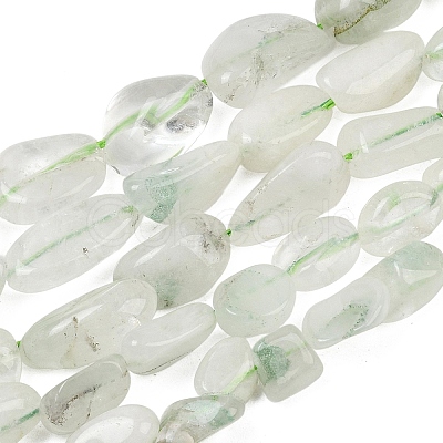 Natural Green Quartz Beads Strands GG-CBA3D9B-08-1